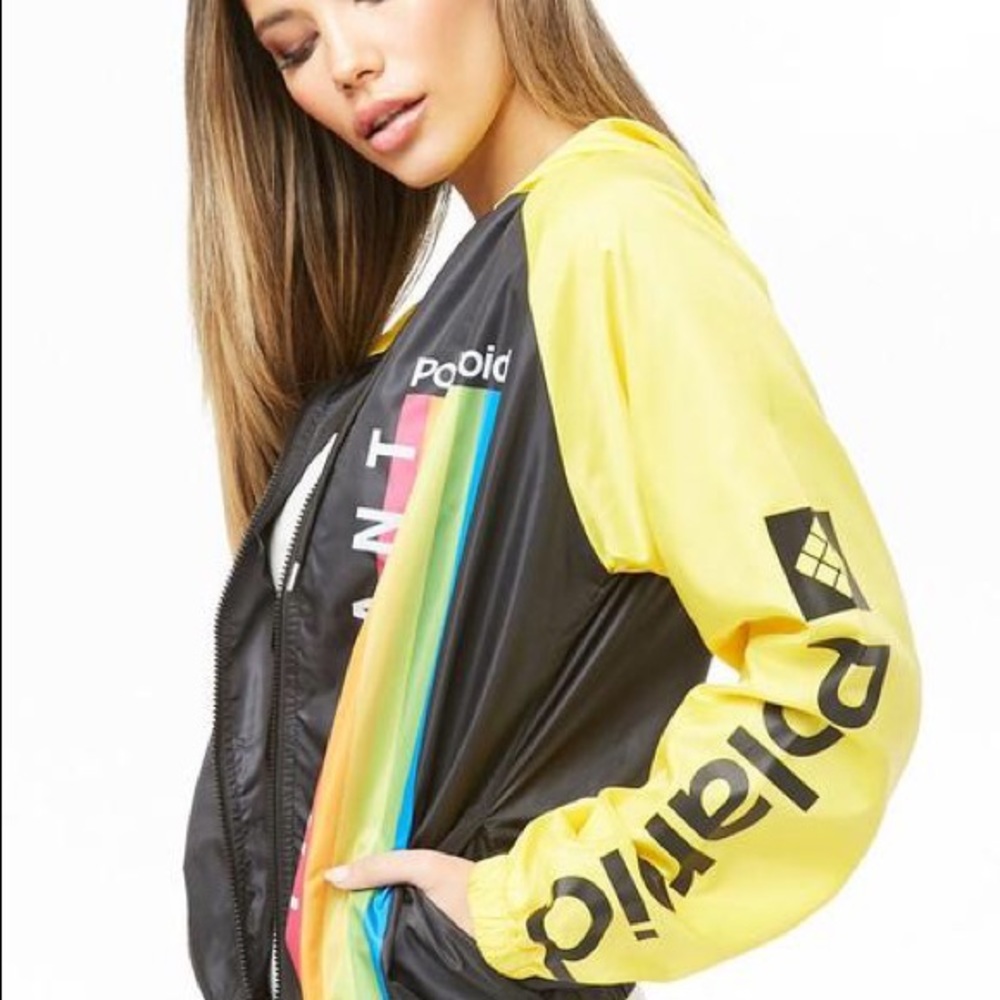 Polaroid hoodie windbreaker from forever 21